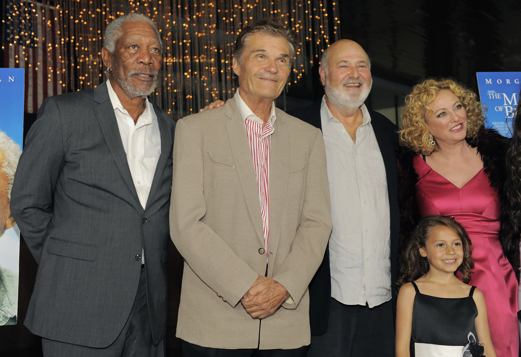 Rob Reiner, Morgan Freeman, Nicolette Pierini, Fred Willard, Virginia Madsen